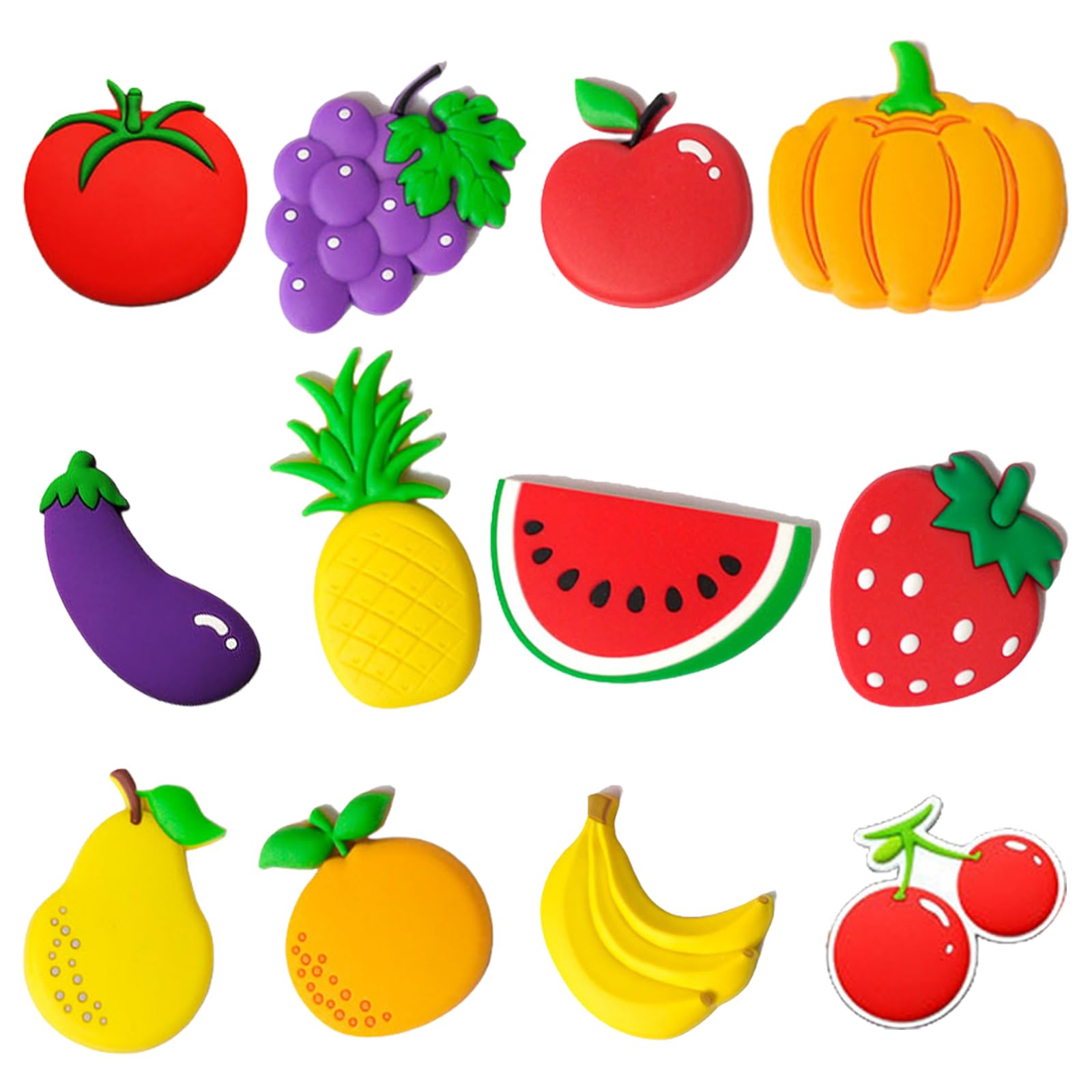 Maxtonser 12Pcs Fruit Fridge Magnets Lovely Fridges Magnets Creative Refrigerator Magnet Garage Door Magnet Stickers for Whiteboar