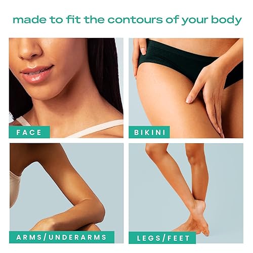Miniatura 5 de KoluaWax Tiras de cera vegana para depilación  Fácil de usar, no irritante, kit de depilación sin desorden  40 tiras corporales, 24 tiras faciales,