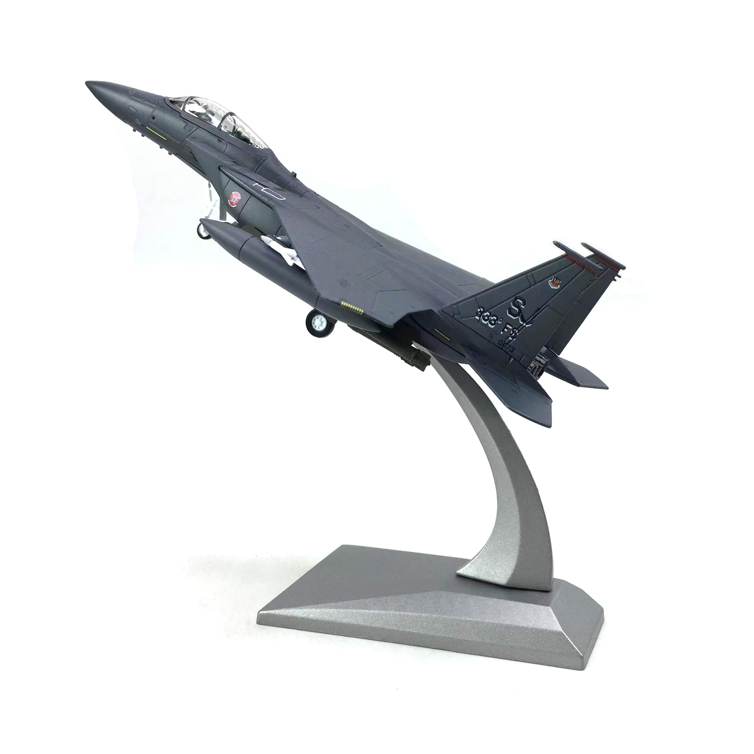 Enatuhter Diecast Airplane 1/100 Scale Model US Air Force F-15E Strike Eagle Fighter Jet Plane Model Attack Plane Military Airplane Models for Adults