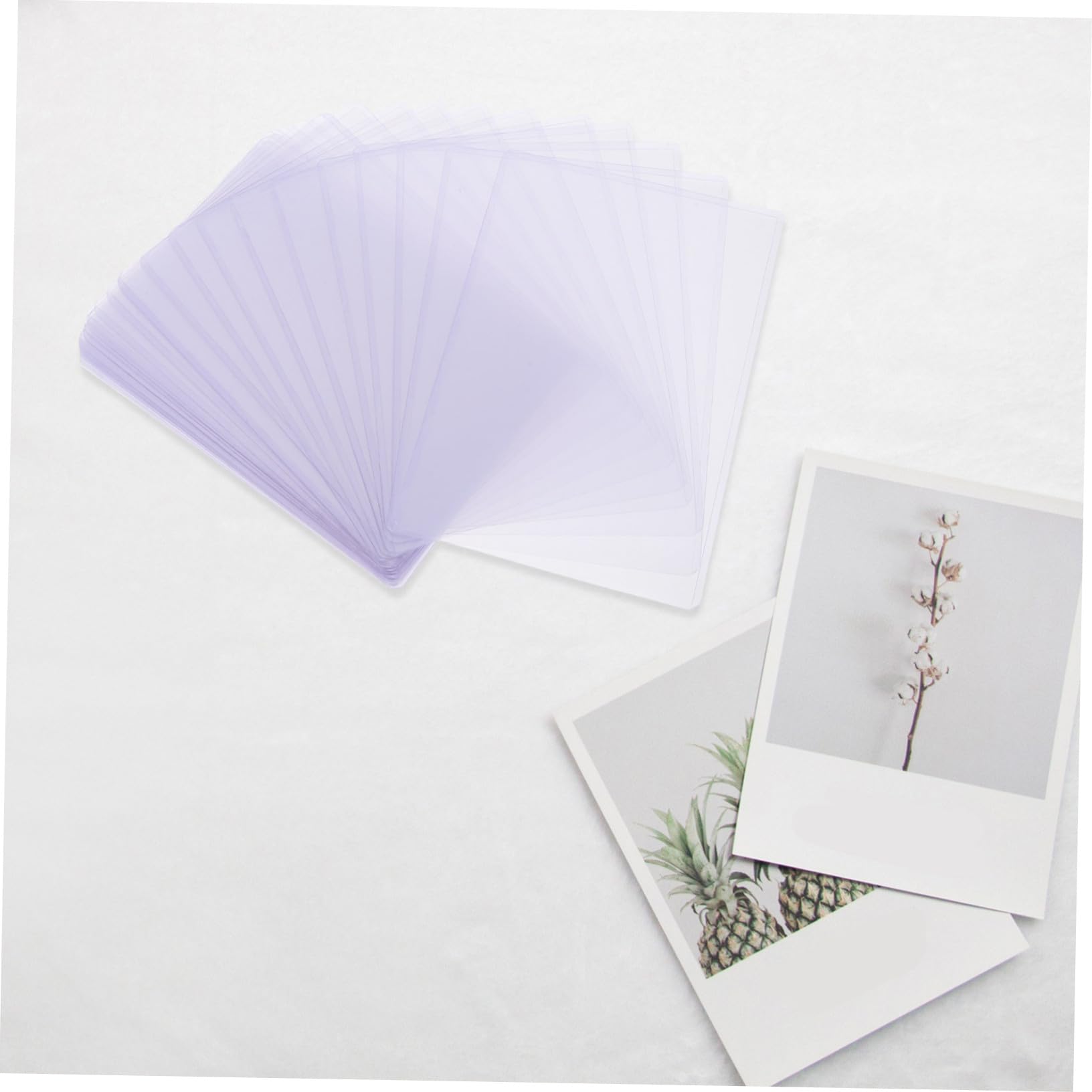 SOIMISS 30 Stück Teiliges Hartplastik Kartenhüllen Transparente Schützende Schutzhüllen für Fotos Postkarten und Kreditkarten Wasserfest Lichtbeständig zur Aufbewahrung und Organisation