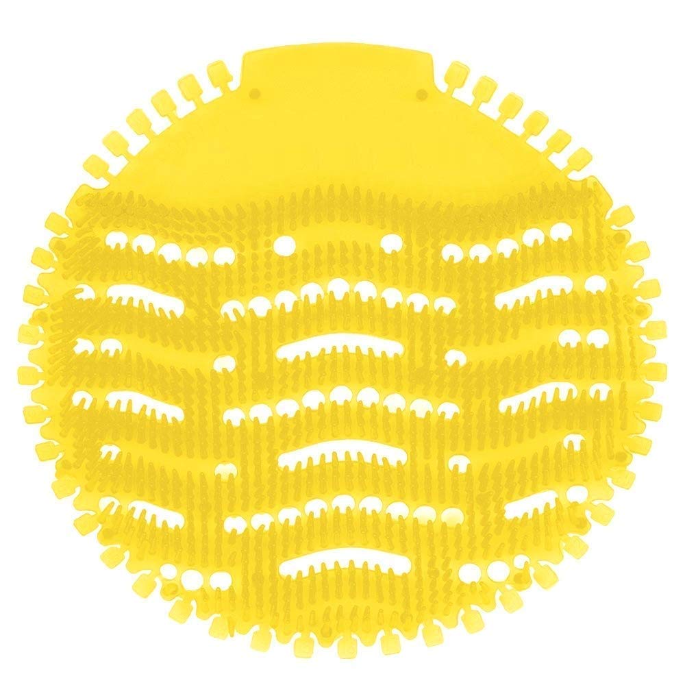 Lemon Scented Urinal Screens – 30 Days Odour Control, Flexible Splash Guard Mats for Hotels, Offices, Restaurants & Public Toilets, 10 pack