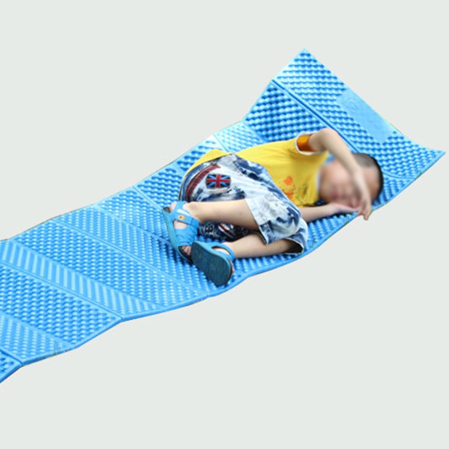 Camping Sleeping Pad 12 Fold Extra Thick Non Slip Comfort Foam Durable Exercise Mat Foldable for Fitness Workout Picnicking Camping and Outdoor Activities (Red)