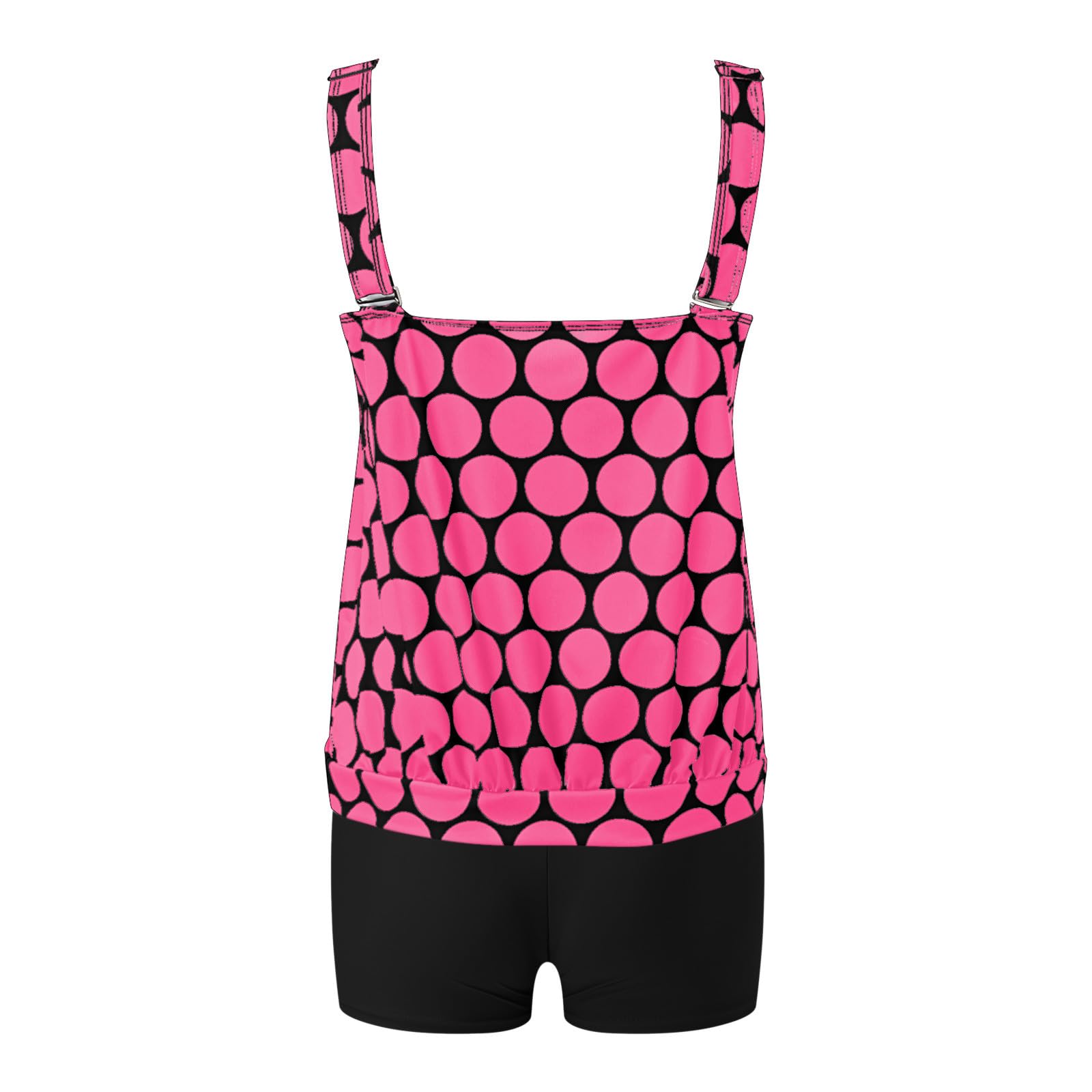 Traje de Baño de 2 Piezas para Mujer Tankini Vintage Cintura Alta Push Up Conjunto Deportes Bikini