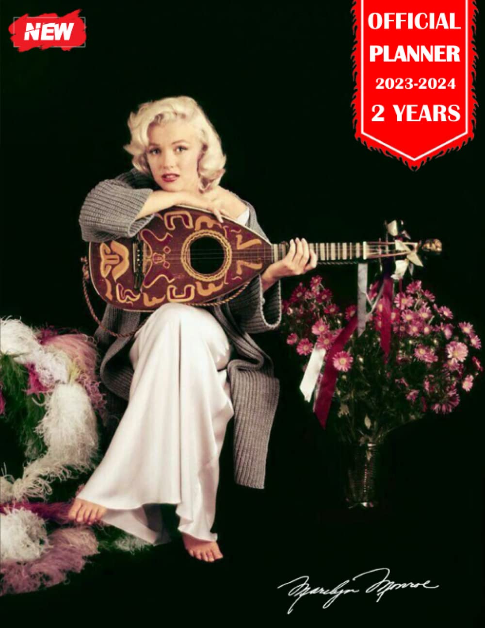 𝐌𝐚𝐫𝐢𝐥𝐲𝐧 𝐌𝐨𝐧𝐫𝐨𝐞 planner 2023-2024: 𝐌𝐚𝐫𝐢𝐥𝐲𝐧 𝐌𝐨𝐧𝐫𝐨𝐞 2023-2024 Weekly & Monthly Planner/Calendar | 𝐌𝐚𝐫𝐢𝐥𝐲𝐧 𝐌𝐨𝐧𝐫𝐨𝐞 Planner 2023 , "8.5 × 11", with large note section to mark appointments and events.