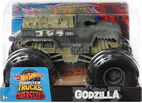 Hot Wheels Monster Trucks - Godzilla - Estuche C 3 2023 - Envíos de burbujas envueltos en una caja