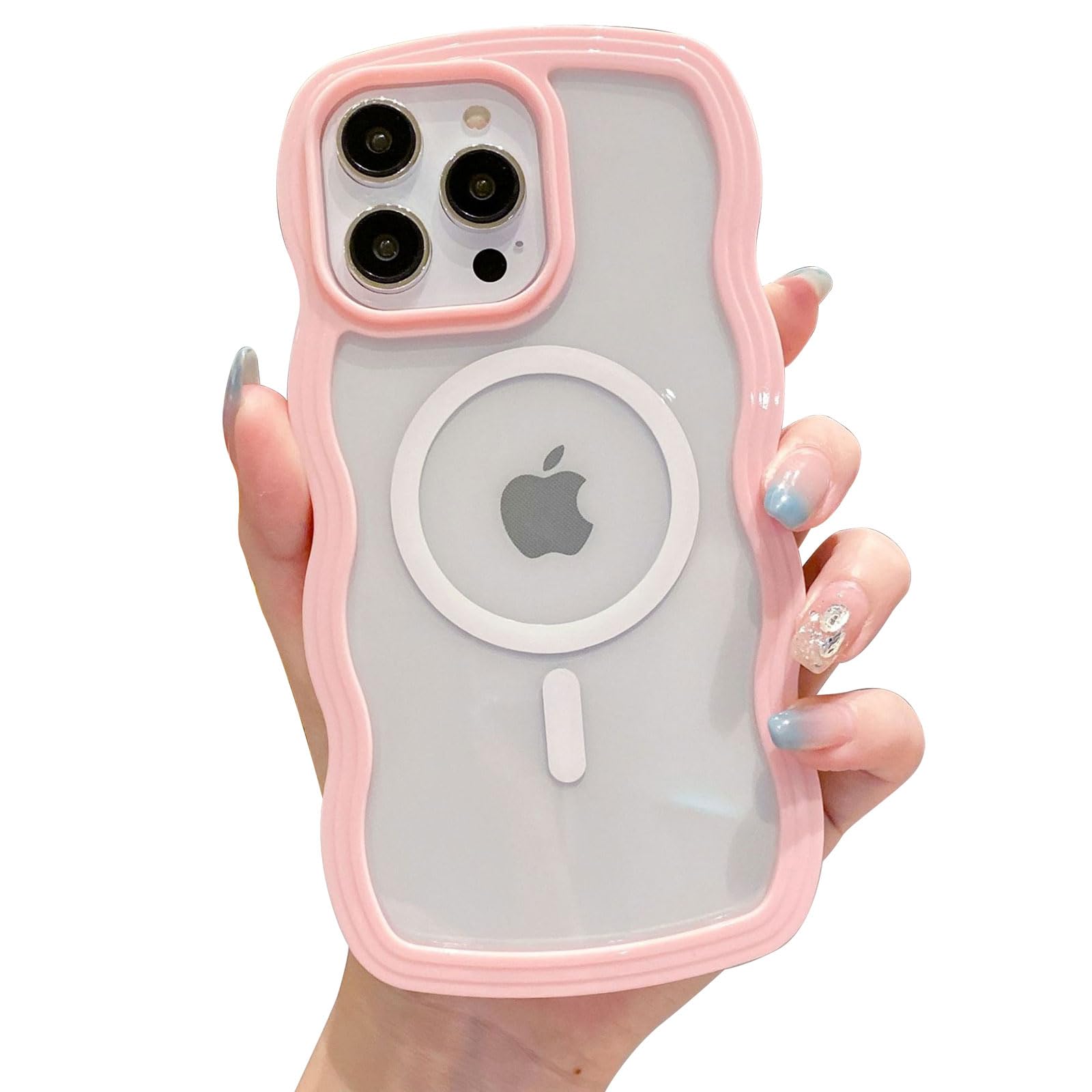 Amazon.co.jp: Jusy iPhone 14 Pro Waveケース かわいいカーリー