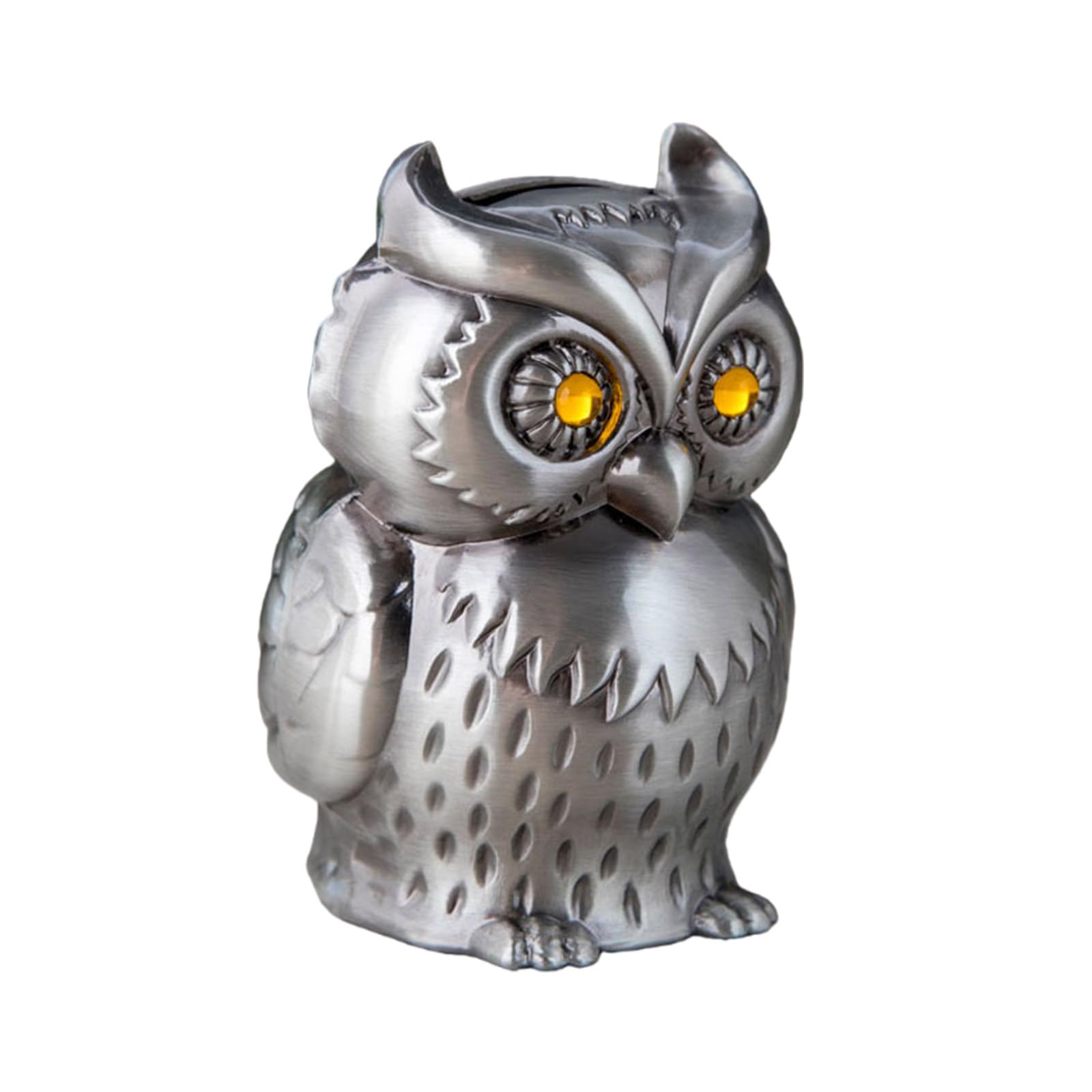 Tfaoys Multicolor Metal Owl Statue Coin Banks Money Organizers For Home Decors Saving Jar With Stoppers Kids Room Ornament Birthday Gift Metal Owl Coin With Lockable Lid