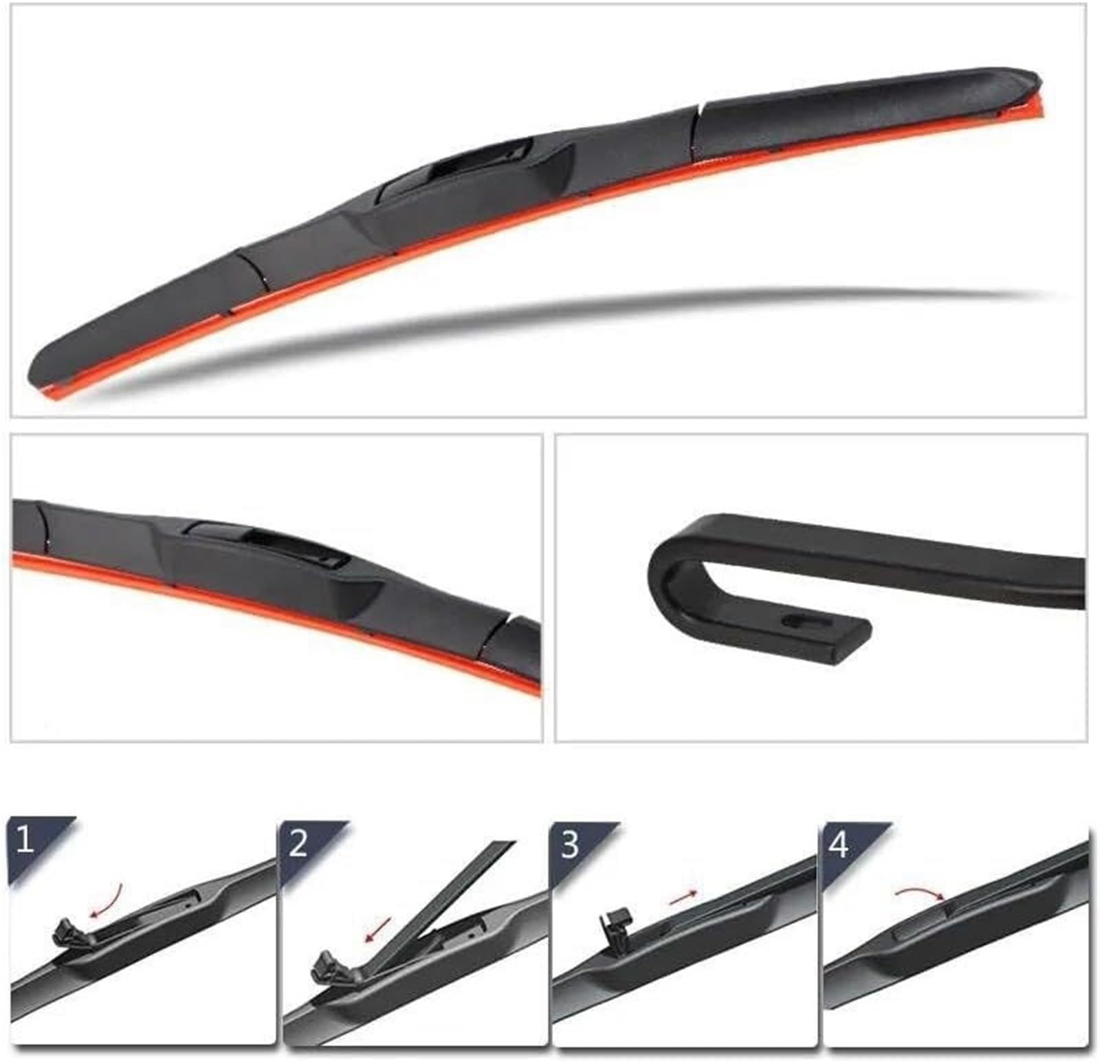 spazzole tergicristallo universali per auto Spazzole tergicristallo per auto per Jeep per Wrangler Parabrezza anteriore
