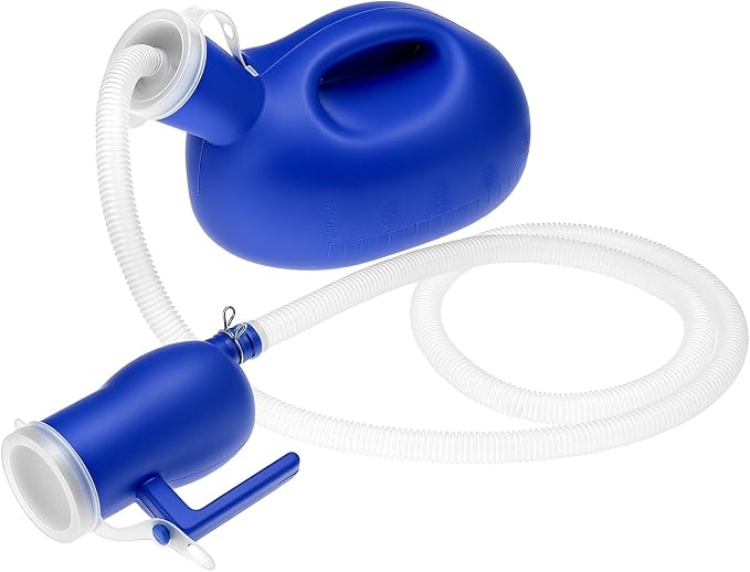 Orinal para hombre portátil 2000ml 2 unidades con tubo y tapa miniatura 2