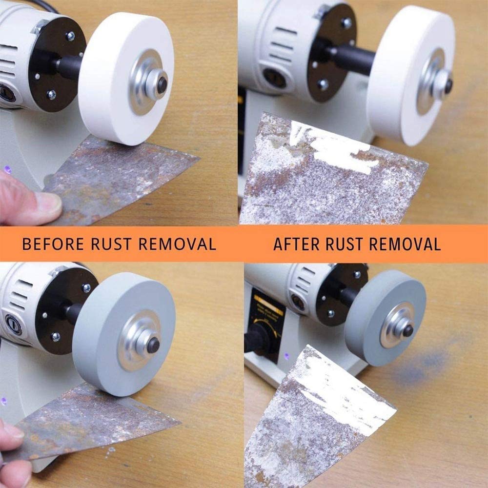 バフ工房 パン商品 Amazon | バフ研磨ホイールキット3インチ、ベンチバッファー