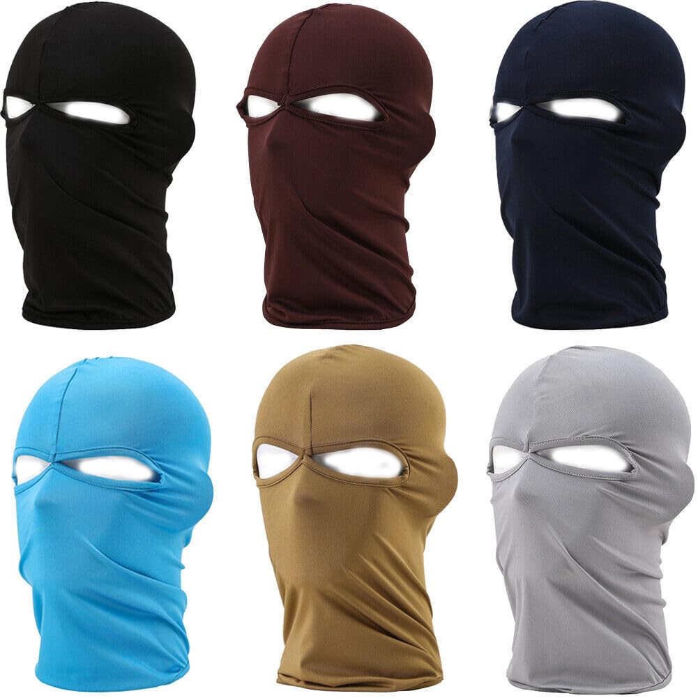 Windproof Full Face Mask Sports Motorcycle Cycling Sunscreen Face Cover for Men Black