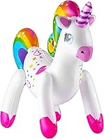 Vista 6 de The Dreidel Company Inflar unicornio arcoíris de 24 pulgadas (paquete de 2)