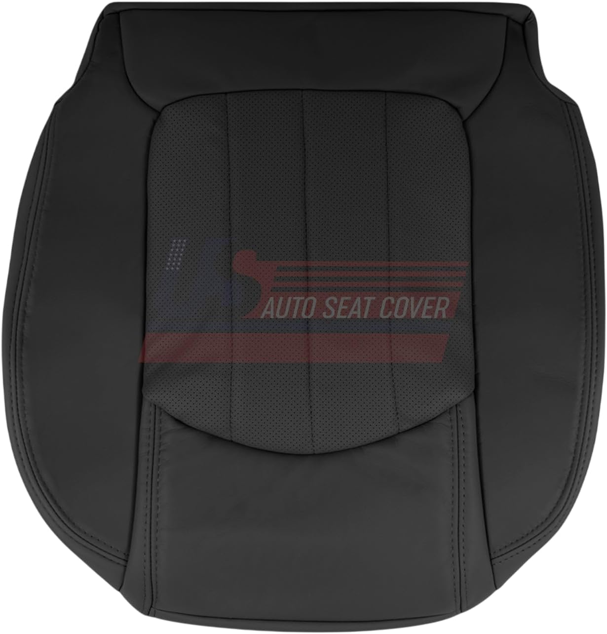 2008-2012 fits GMC Acadia Genuine Leather Perf. Driver Bottom Seat Cover Black