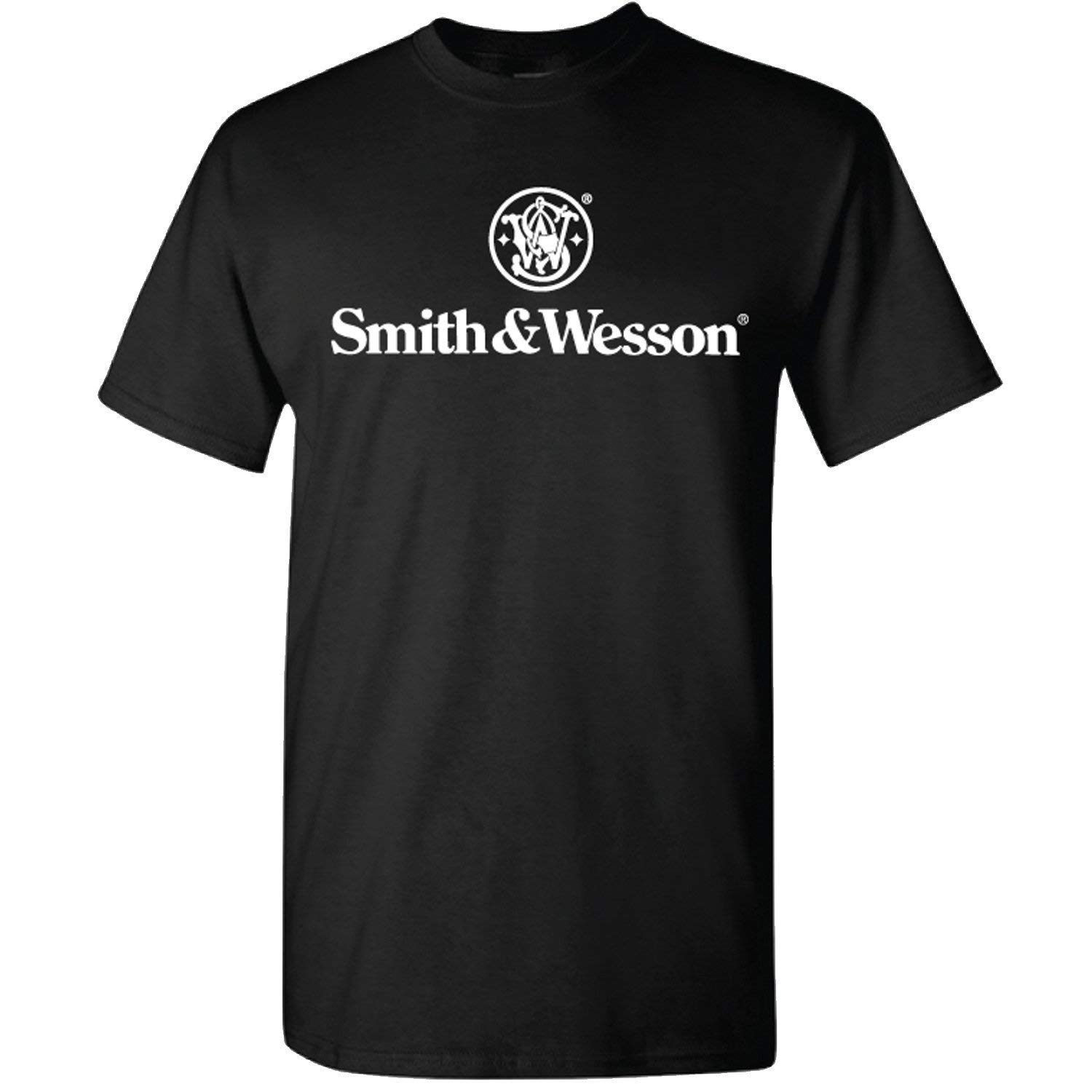 Smith & WessonMen’s Shield Logo Solid Short-Sleeve Cotton T-Shirt
