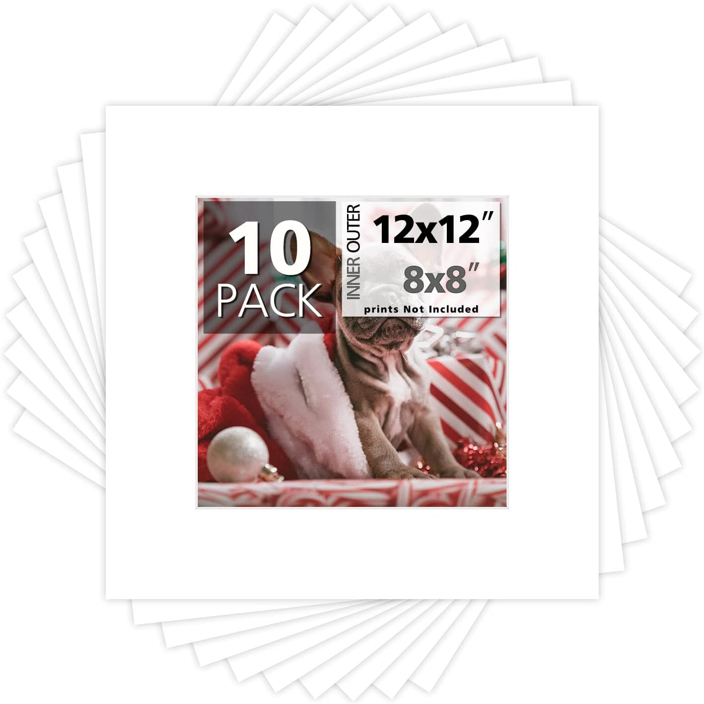Best Cyber Monday π₯ Mat Board Center, Pack of 10, 12x12 for 8x8 White Color Mats - Acid Free, 4-ply Thickness, White Core - for Pictures, Photos, Framing Best Cyber Monday π₯ Mat Board Center, Pack of 10, 12x12 for 8x8 White Color Mats - Acid Free, 4-ply Thickness, White Core - for Pictures, Photos, Framing