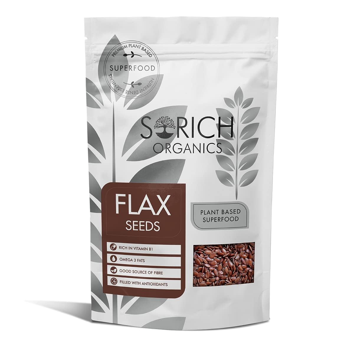 Sorich Organics Flax Seed 200g - Alsi Beej|Alsi Seeds for Hair Growth | Raw Seeds for Eating | Source of Iron & Dietary Fibre | Rich in Protein