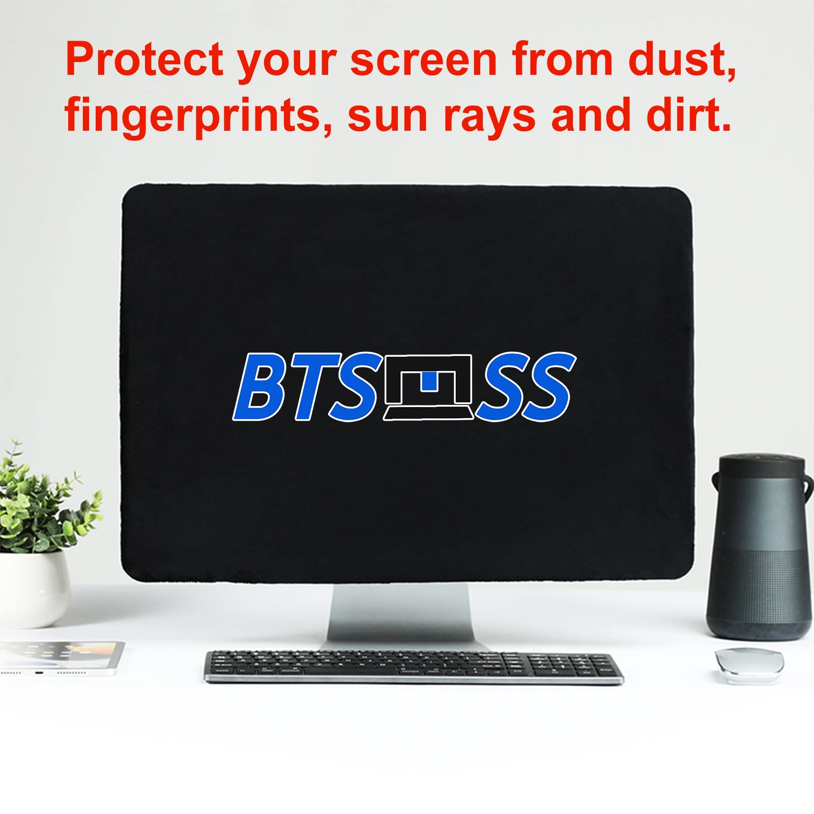 BTSELSS 27 inch Computer Monitor Dust Cover , Screen Protective Sleeve Compatible with iMac 27