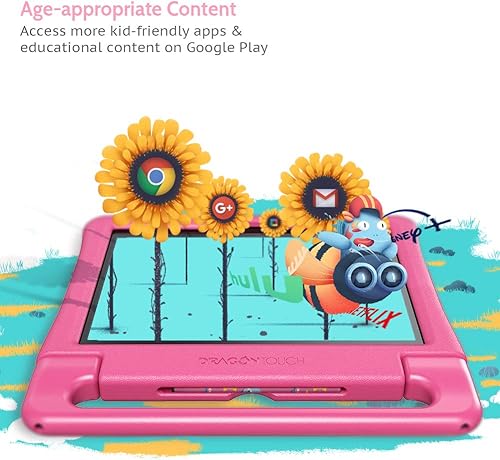 Miniatura 7 de Dragon Touch Tableta para niños con pantalla IPS HD de 10 pulgadas, tabletas Android con 32 GB de almacenamiento, 2 GB de RAM, procesador de cuatro