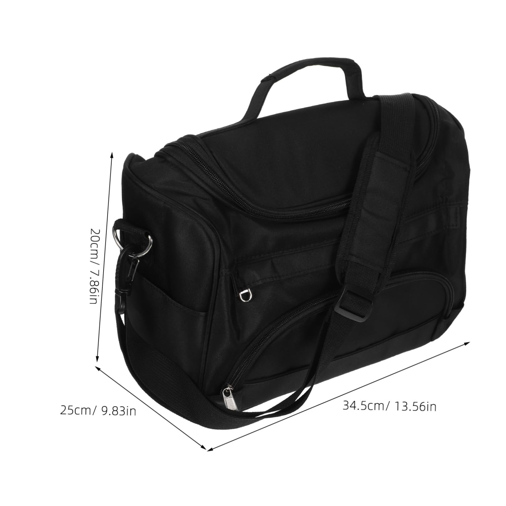 Borsa Porta Utensili per Parrucchiere Portatile Grande Capacità Nero