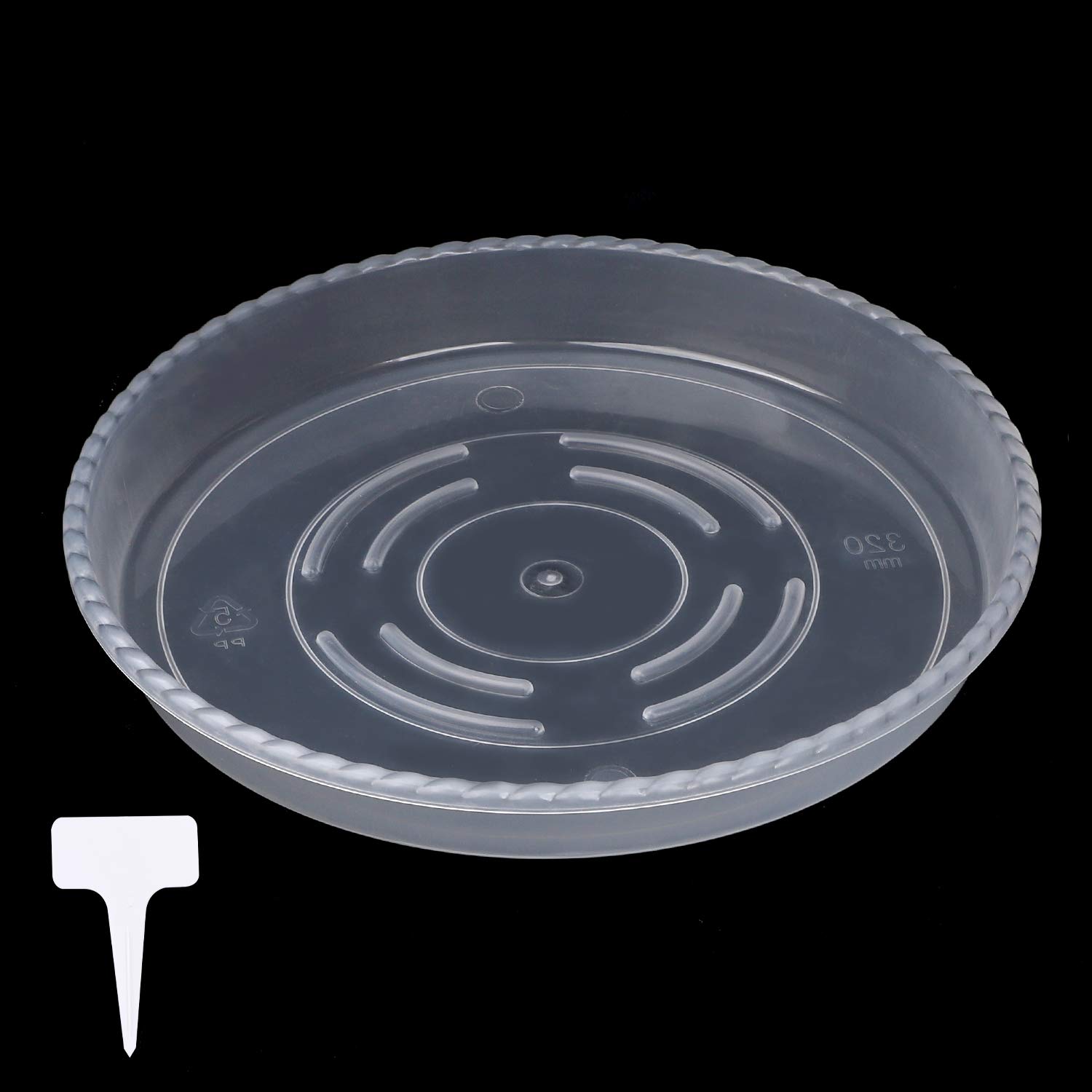 Buy KEILEOHO Saucer, 30 PCS 12 Inch, Clear Plastic Flower Pot Tray with