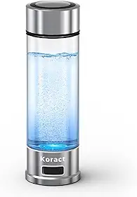 Garrafa De Água Hidrogenada 1500Ppb, Garrafas De Água Hidrogenada Portáteis De Vidro, Dispensador De Água Rica Em Hidrogênio Com Tecnologia Spe & Pem Para Casa, Escritório, Academia, Viagens