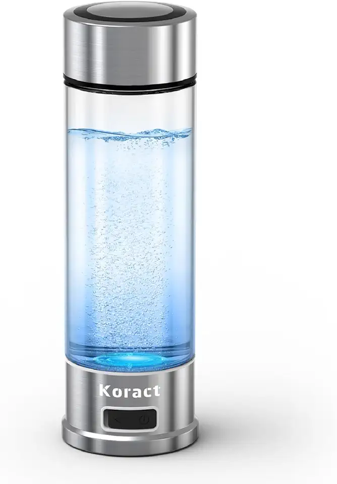 Garrafa De Água Hidrogenada 1500Ppb, Garrafas De Água Hidrogenada Portáteis De Vidro, Dispensador De Água Rica Em Hidrogênio Com Tecnologia Spe & Pem Para Casa, Escritório, Academia, Viagens