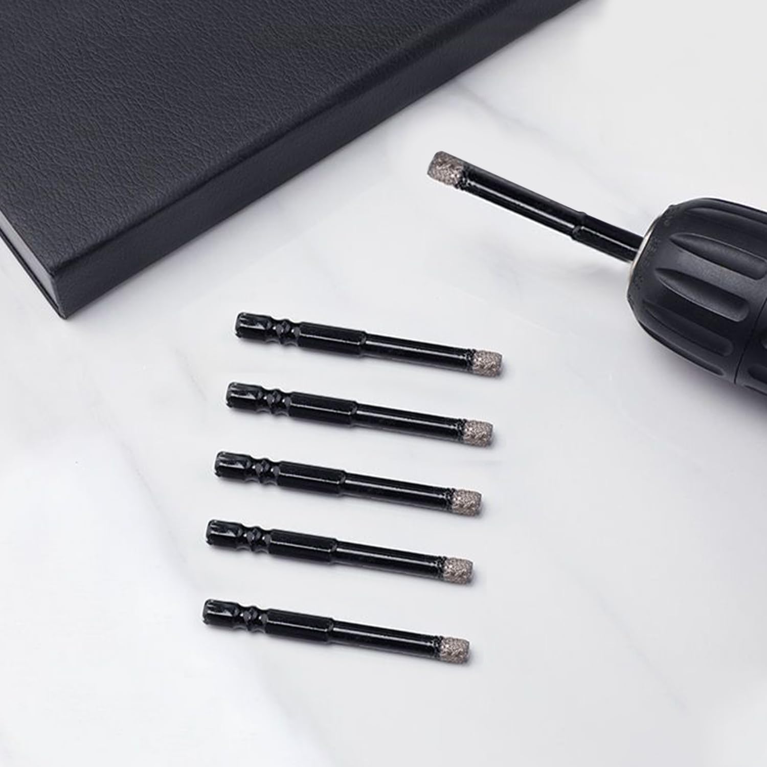 5 Pcs 6mm Diamond Drill Bits Kit, Hex Shank Diamond Dry Drill Bits Sets - Image 4