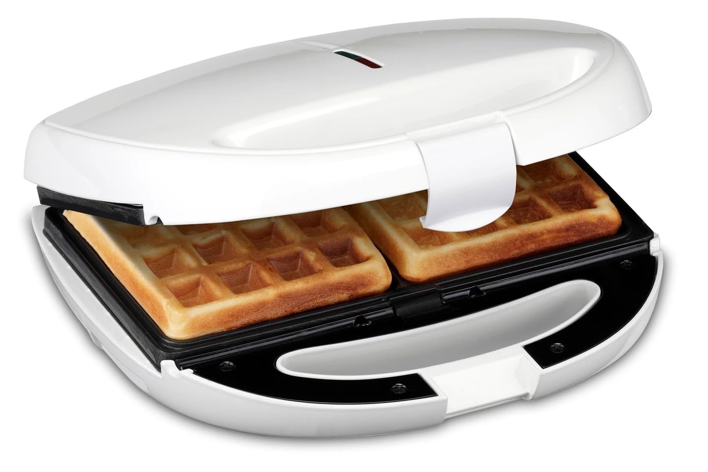 Trisa Tasty Snack 3-in-1 Sandwichmaker Waffeleisen Grill 850W Antihaft Weiß | 850W, 3 Wechselplatten (Sandwich/Waffel/Grill), Antihaft, Cool-Touch, LED-Backampel, vertikale Lagerung, Weiß