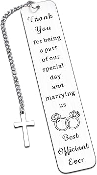 Officiant Gifts for Wedding Day Officiant Bookmark Appreciation Gifts for Wedding Proposal Best Officiant Ever Thank You Gifts for Wedding Coordinator Planner Wedding Day Appreciation Gift for Pastor