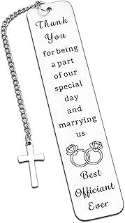 Officiant Gifts for Wedding Day Officiant Bookmark Appreciation Gifts for Wedding Proposal Best Officiant Ever Thank You Gifts for Wedding Coordinator Planner Wedding Day Appreciation Gift for Pastor