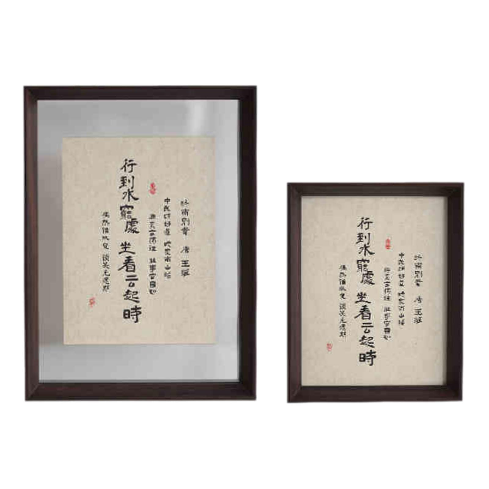 Cadre photo avec double vitrage flottant Double Sided Acrylic Photo Frame 40x60
