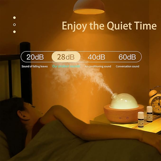 Difusor de Aceites Esenciales de Vidrio con Base de Madera, 180ml miniatura 5