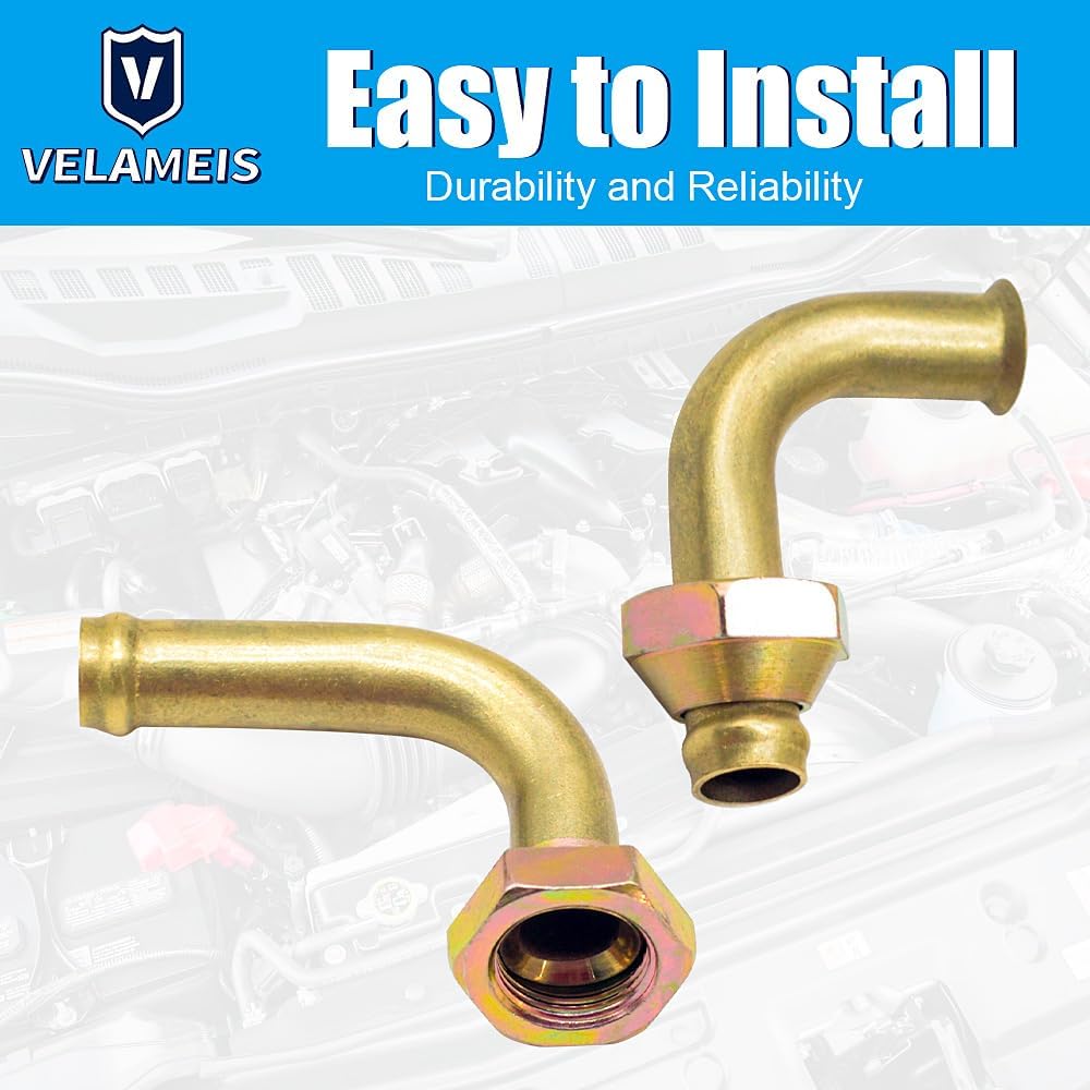 2pcs Transmission Cooler Oil Tube Connector/Radiator Transmission Line Fittings Fit For Toyota Corolla 1998-2002 Chevrolet Prizm 1998-2002, L4 1.8L,Transmission Fluid Cooler Line Connector