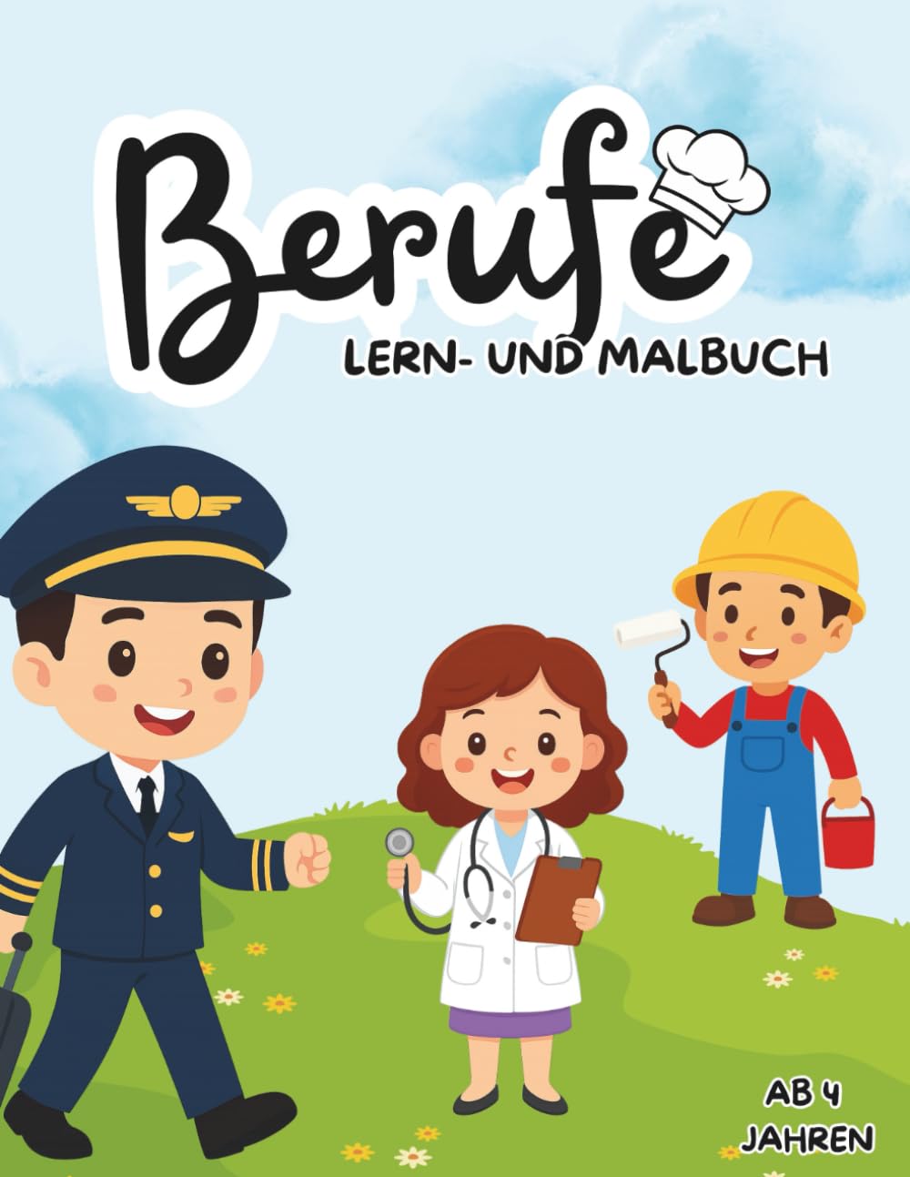Kleine Entdecker – Berufe: Feuerwehr, Polizei, Arzt & mehr | Großflächige Motive zum Ausmalen für Kinder ab 4 Jahre