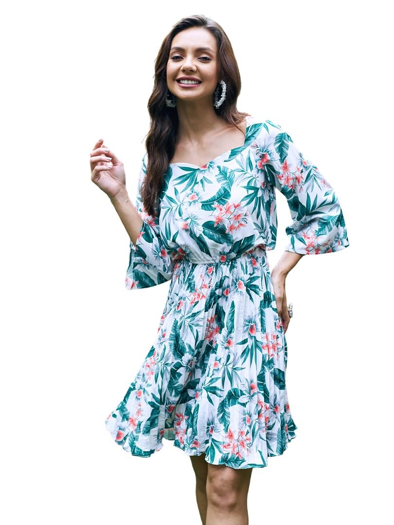 Athena Lifestyle Women’s Polyester Fit and Flare Knee-Length Dresses Athena Lifestyle Women’s Polyester Fit and Flare Knee-Length Dresses