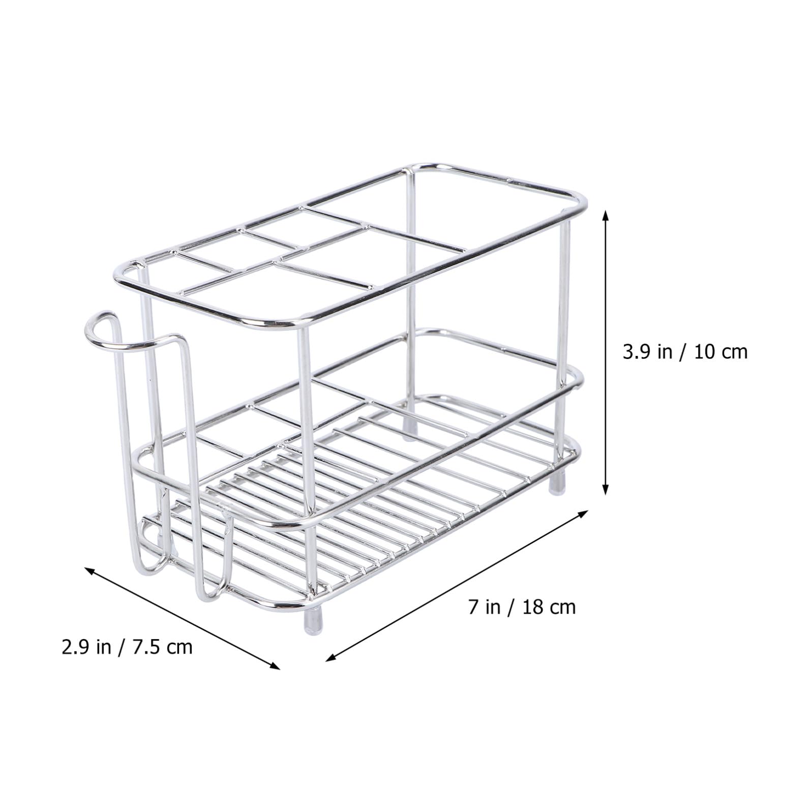 ULTECHNOVO 3 Soportes para Cepillos De Dientes De Baño De Acero Inoxidable 304 Soporte para Pasta De Dientes Organizador De Accesorios De Baño Plateado para Baño Cocina Grande