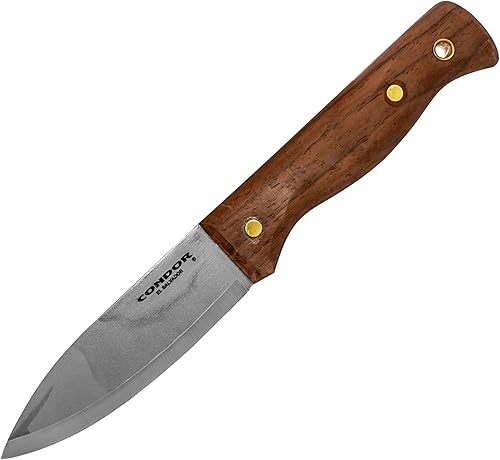 Condor CTK232-4.3H cuchillo plano bushlore con mago de nogal