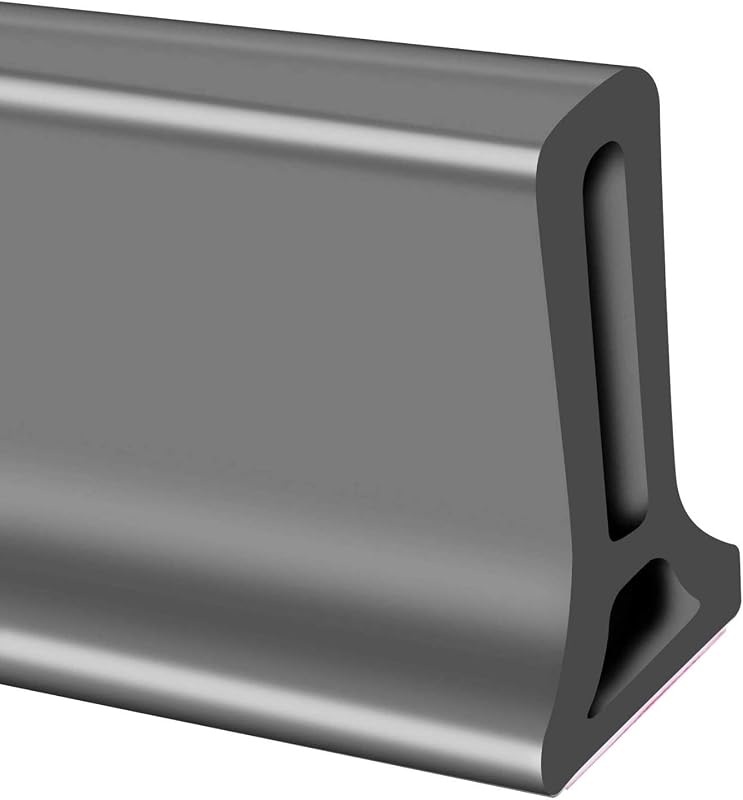 Waterproof Folding Silicone Strip, Water Dam Stopper for Shower Threshold, Water Flow Stop with Seal for Bathroom Floor (Gray,50cm)