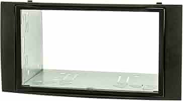 Tomzz Audio Doppel DIN Radioblende Für VW Crafter & MAN TGE Ab 2017 - Schwarzer Einbaurahmen