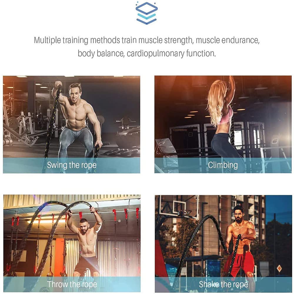 25Mm Schweres Sprungseil Gewichtete Schlacht überspringen Seile Kraft Verbesserung Krafttraining Fitness Home Fitnessgeräte