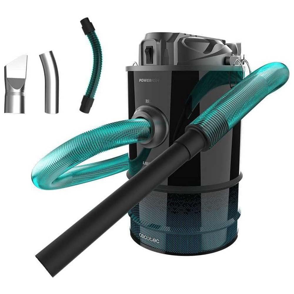 Cecotec Conga Ash 7000 Liberty Aspirateur à Cendres 15L 120W 18V Batterie Filtre Maille Métallique Acier Inoxydable