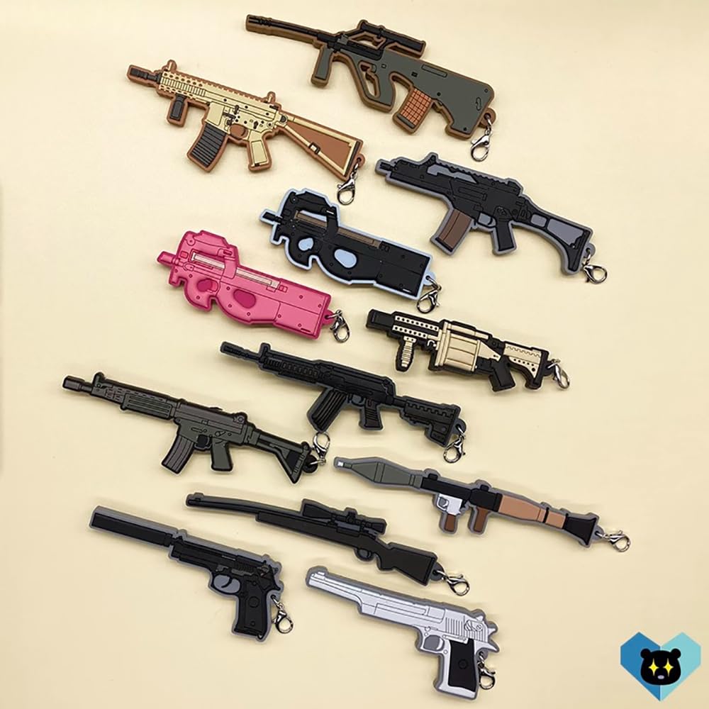 Amazon.co.jp: レン キーホルダー GGO ピトフーイ P90 エム SAO ソード
