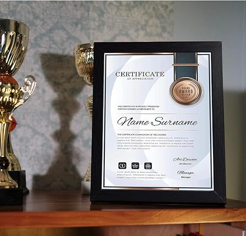 Miniatura 2 de Marco de fotos A4 en color negro, para fotos de 8.3 x 11.7 pulgadas, collage de marcos de fotos para pared o mesa para el Día de la Independencia