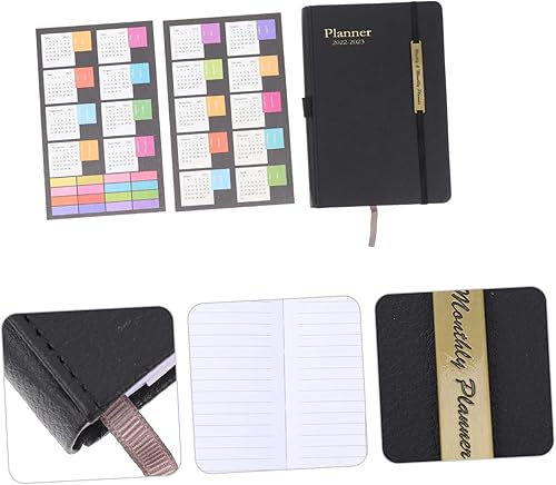 Miniatura 8 de Agenda de estilo inglés, planificador escolar, cuaderno de oficina, negocios, bloc de notas, cubierta de cuero PU