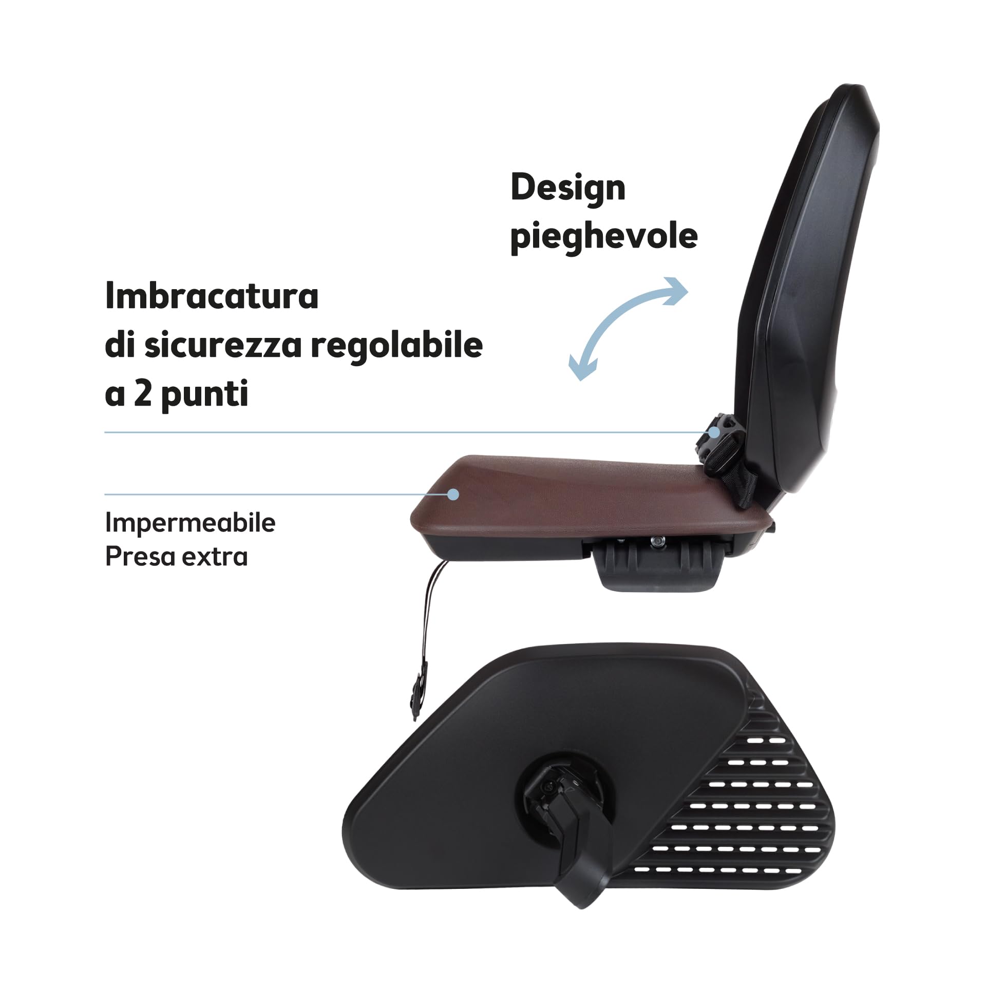 Bobike Rear Junior Bike Seat One Carrier Mounting System - Seggiolino Unisex-Baby