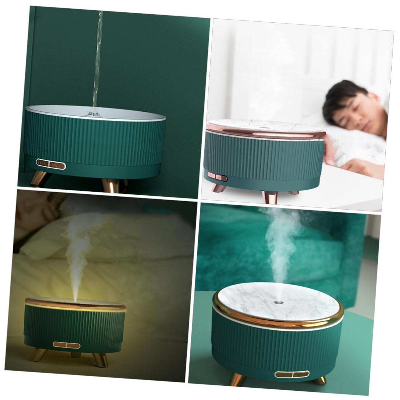 GARVALON 1kawałek Nawilżacz Powietrza z Dyfuzorem Olejków Eterycznych Cichy Inteligentny Nawilżacz Do Domu i Biura Elegancki Design Idealny