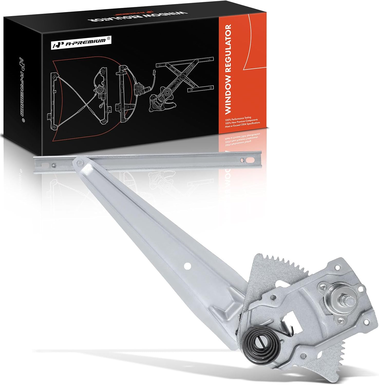 A-Premium Manual Window Regulator Rear Driver Side Compatible with Toyota Tacoma 2001 2002 2003 2004