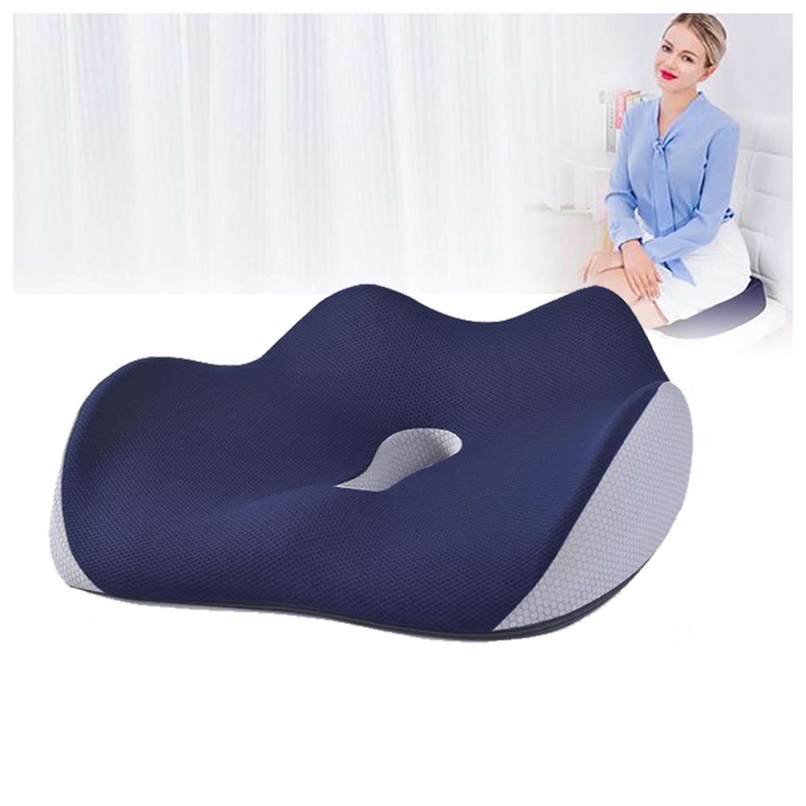 Cuscino per Seduta antidecubito, Cuscini per Sciatica Che aiutano a ridurre Il Dolore, Cuscino per Seduta Ortopedico per Anca, coccige, Sciatica, A-Blue