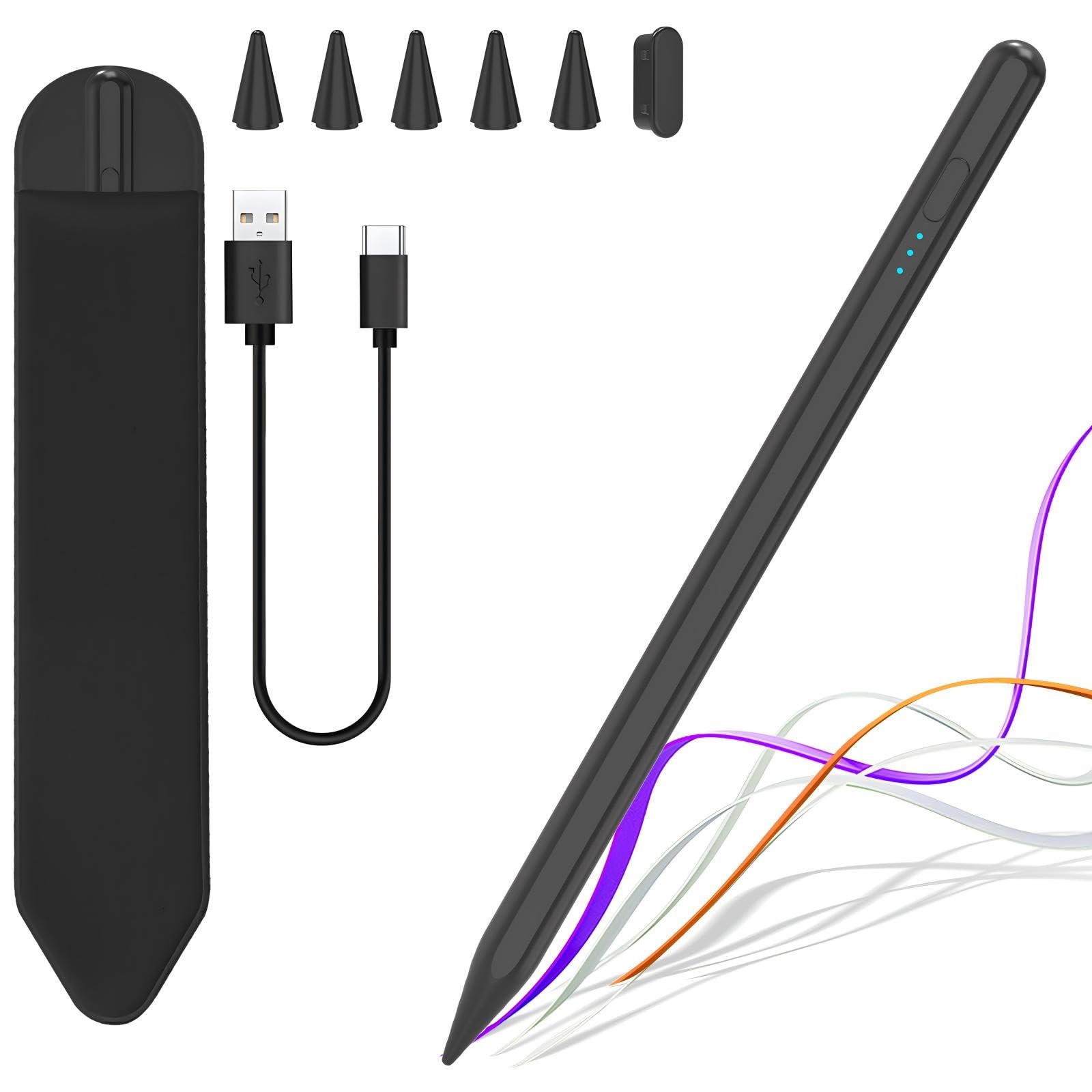 充電MAX98%⭐︎ iPad mini6+Pencil Apple Pencil 2 ワイヤレス充電 iPad 鉛筆パームリジェクション