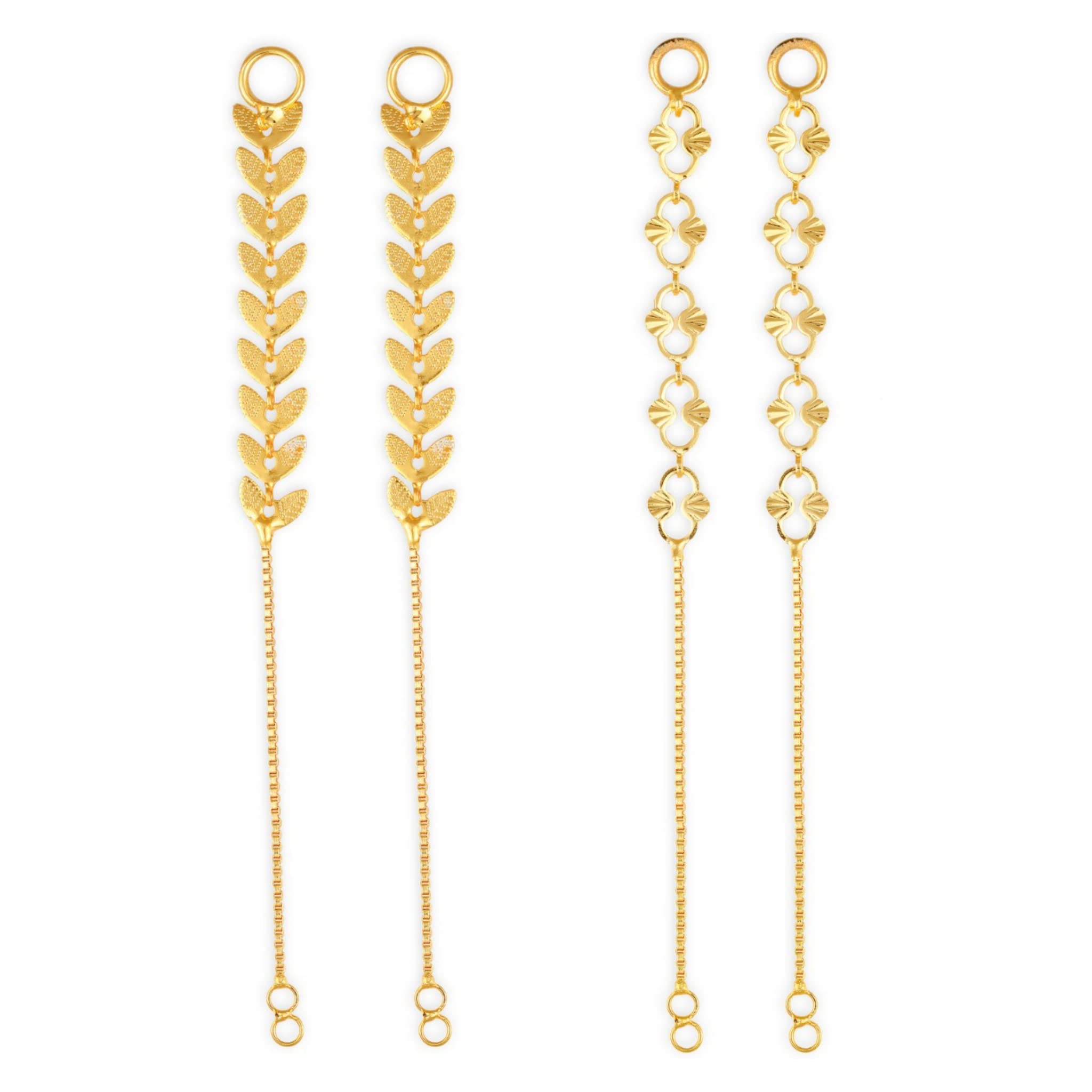 Vighnaharta 1 one gram gold Plated alloy Kanchain Ear chain kanoti ear Cuff Ear to Ear Chain Combo valentine day gift valentineday gift for her gift for him gift for women gift for men love gift gifts ValentinesDay2023 for Women and Girls [VFJ1008-10 (B09SV627D2) Amazon Price History, Amazon Price Tracker